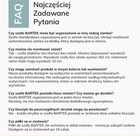 Szafa BHP ubraniowa 10-drzwiowa szaro-pastelowa: BARTEK 1360 x 1720 x 450 mm