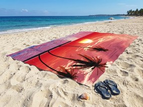 Szybkoschnący XXL ręcznik plażowy SERENA kolorowy 150 x 210 cm, 100% mikrofibra