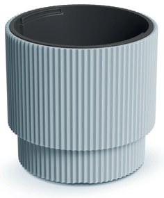 Donica ogrodowa z wkładem Milly  30 x 30 x 28,5 cm jasnoszary PROSPERPLAST