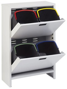 Zestaw szafki a 4 koszy na śmieci segregowane , 4 x 20 litrów