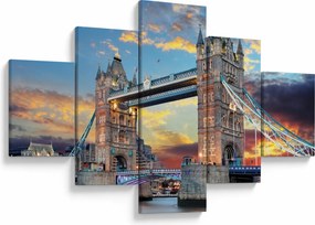 Obraz - Tower Bridge, Londyn, Anglia (125x70 cm)