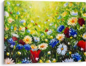 Obraz dzikich kwiatów (70x50 cm)