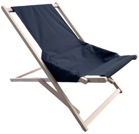 Leżak ogrodowy drewniany Gozo Komfort czarny PATIO