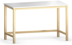 Białe biurko skandynawskie 140x60 cm - Kizo T4