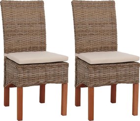 Krzesło do jadalni Var (zestaw 2 sztuk),  z poduszką na siedzisko