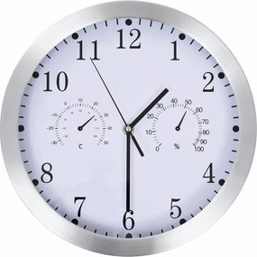 Okrągły biały zegar w klasycznym stylu 30 cm L2-P80