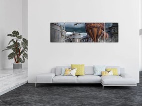 Obraz - Surrealistyczny krajobraz (170x50 cm)