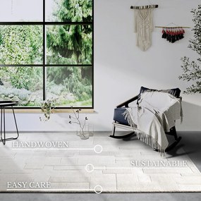 Kremowy wełniany dywan tkany ręcznie 120x170 cm Wilhelmine – Villeroy&amp;Boch