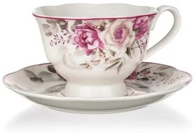 Banquet Filiżanka ceramiczna ze spodkiem Rose 220ml