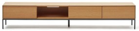 Szafka pod TV w dekorze dębu 195x35 cm Vedrana – Kave Home
