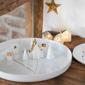Biała porcelanowa misa BOWL VILLAGE