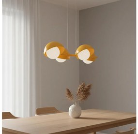 Lampa wisząca na przewodzie BOOM 4xG9/8W/230V pomarańczowa