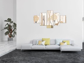 Obraz - Ilustrowany las (125x70 cm)