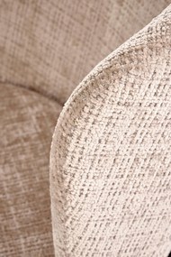 Krzesło tapicerowane tkanina beżowy K590