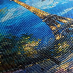 Obraz - Obraz olejny przedstawiający wieżę Eiffla (70x50 cm)