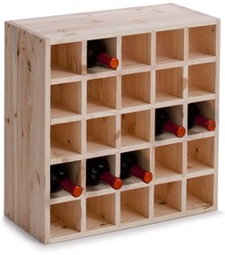 Drewniany stojak na wino, 25 butelek, ZELLER