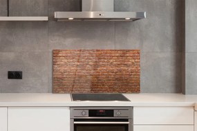 Szklany Panel Vintage Ściana z Cegieł