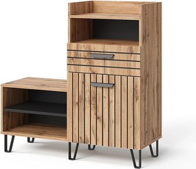 Szafka na buty oak wotan 100x38x100 amber