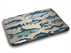 Dywanik łazienkowy Dywanik łazienkowy Ryby wzór