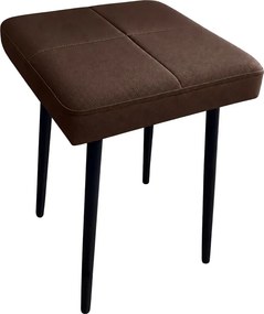Taboret MAX podstawa czarna : Kolor Stelaża - Czarny , Kolor tkaniny - EKO-SKÓRA - 19D, Typ tkaniny - Eko-skóra