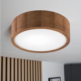 Brilagi - LED RGBW ściemnialny plafon CARVALHO 1xE27/9W/230V Wi-Fi dąb śr. 27,5