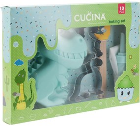 La Cucina Zestaw do pieczenia dla dzieci Dino, 10szt.