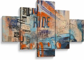 Obraz - Urodzony by jeździć (125x70 cm)