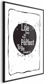 Plakat Life 29,7x42 cm z ramą czarną bez marginesu ARTGEIST B