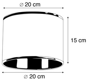 Abażur plastikowy miedziany 20/20/15 Nowoczesny