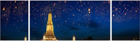Obraz - Lampiony szczęścia, Bangkok (170x50 cm)