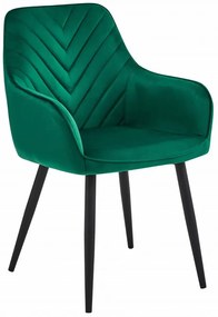 Zielone nowoczesne krzesło welurowe C1-T61