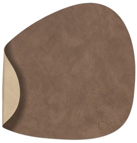 Mata stołowa ze skóry ekologicznej 37x44 cm Curve L Double Cloud – LIND DNA