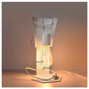 Biała lampa stołowa (wysokość 31 cm) Viking – Nice Lamps