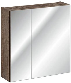Szafka łazienkowa z lustrem dąb vintage L6-S86
