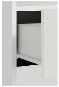 Biała wysoka szafka łazienkowa 60x121 cm Mirza – Støraa