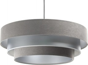 Szaro-srebrna potrójna lampa wisząca - 5X S443 P3-A46