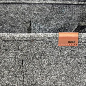 Kela Koszyk do przechowywania z uchwytami Fay, 35 x 25 cm, ciemnoszary