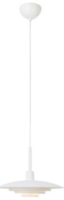 Biała lampa wisząca z metalowym kloszem ø 35 cm Piny – Markslöjd