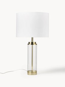 Lampa stołowa ze szklaną podstawą w stylu Glamour Gabor