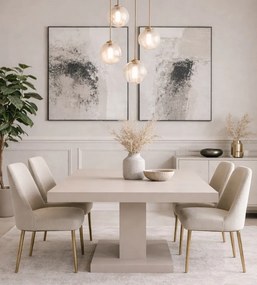 Rozkładany stół do jadalni Major w kolorze kaszmirowym