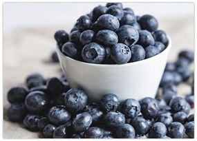 Obraz na szkle - Jagody (70x50 cm)