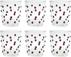 Zestaw 6 szklanek Zafferano Party Tumbler Red 45 Cl