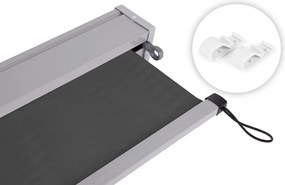 Roleta pionowa zwijana AW-038 - markiza na okno, drzwi balkonowe, tarasowe, antracyt