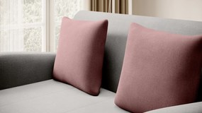 Sofa rozkładana z funkcją spania ARIO jasnoszara/różowa ELTAP