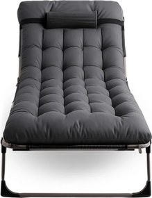 Leżak Ogrodowy VENUS 190x73 cm Szary