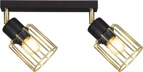 Czarno-złota lampa sufitowa punktowa - S148 B3-R98