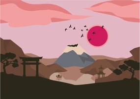 Obraz na szkle - Japonia N⁰2 (70x50 cm)