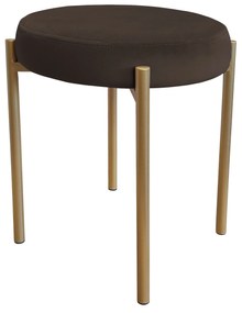 TABORET DIOR STOŁEK LOFT metal podstawa złota MG05