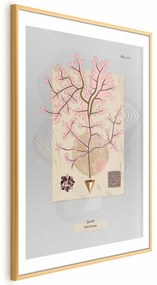 Plakat Tajemnicze drzewko 21x30 cm z ramą złotą z marginesem ARTGEIST B