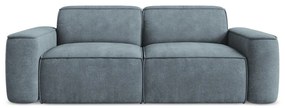 Szaroniebieska sofa z tkaniny szenilowej 204 cm Omao – Makamii